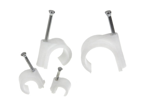 Nail-In, 15MM Pipe Clip White (100 Pack) - J031500AA