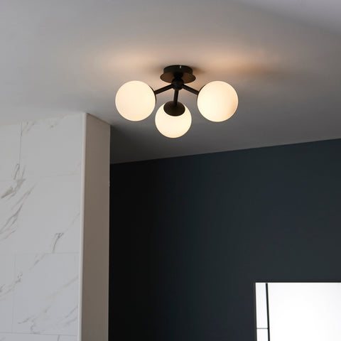 Pulsa 3lt Semi Flush Bathroom Ceiling Light