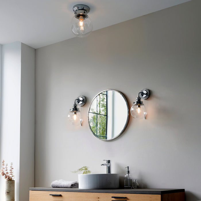 Cheswick Flush Ceiling Bathroom Light