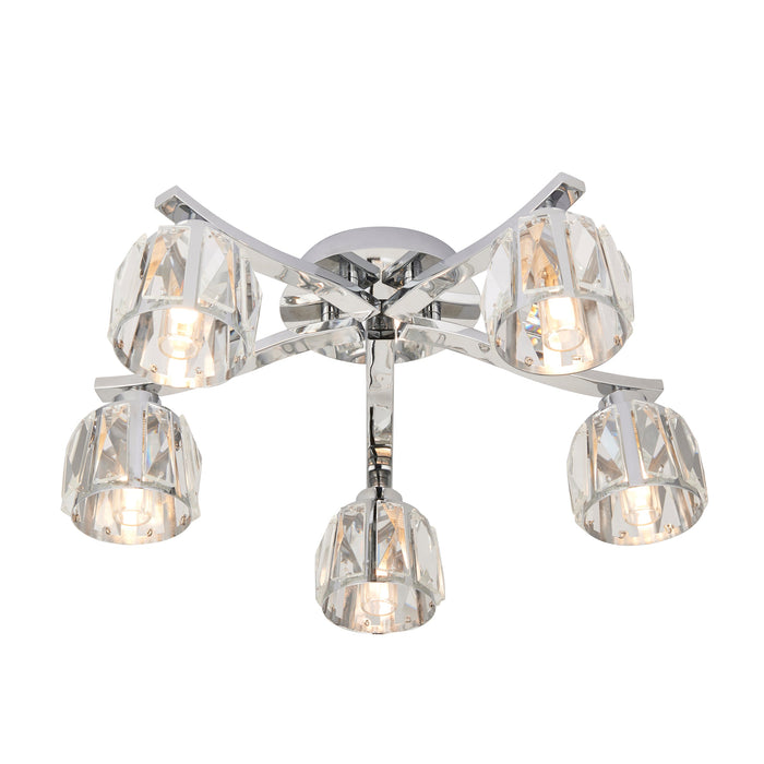 Ria 5lt Semi Flush Bathroom Ceiling Light