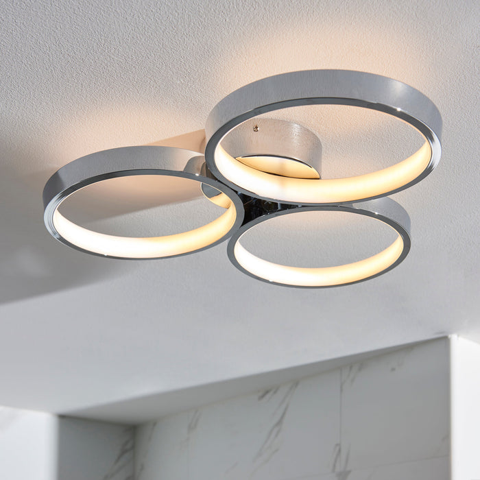 Radius 3lt Semi Flush Bathroom Ceiling Light