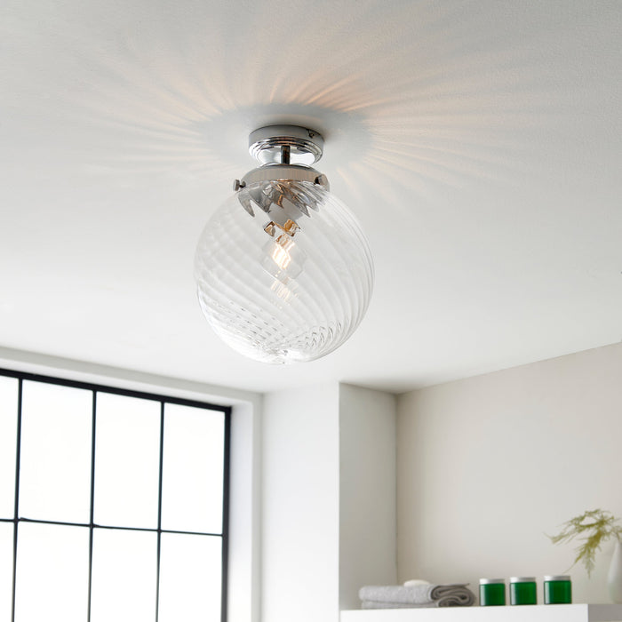 Milston Flush Ceiling Bathroom Light