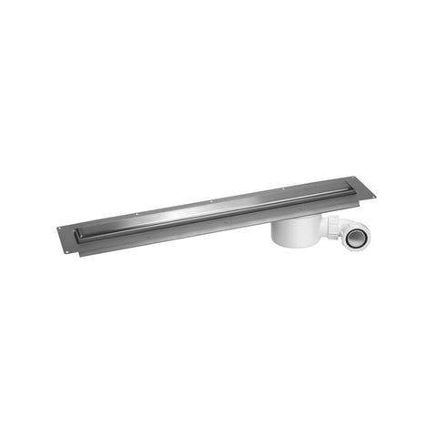 McAlpine 900mm Brushed Steel Slimline Channel Drain - CD900-O-B