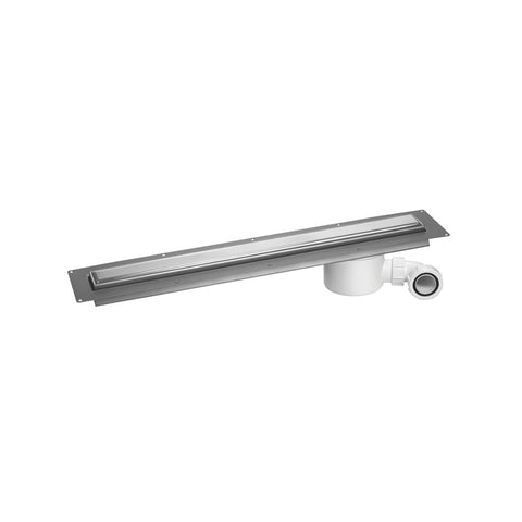 McAlpine 1200mm Polished Steel Slimline Channel Drain - CD1200-O-P