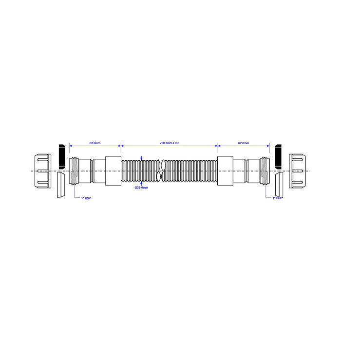 McAlpine 200mm Flexible Condensate Connector - CONFLEX-200