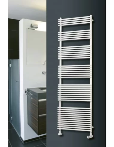 Eucotherm Kalida Tube Towel Radiator Vertical 1460 H X 600 W In White