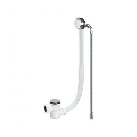 McAlpine CP Brass Bath Filler and Overflow (Top Access Clicker) - HC2650UK-FIL-1M