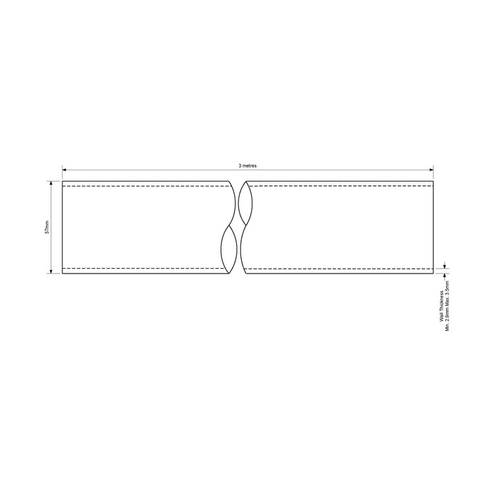 McAlpine 2" Surefit Waste Pipe 3m - HD3-3M