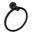 Black Towel Ring - PSP454B