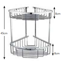 Heavy Duty Double Corner Basket - PSP603A