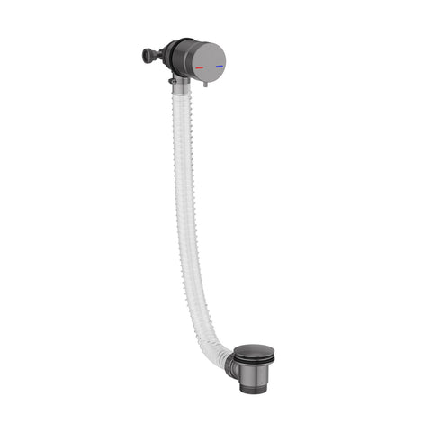 Bath Filler and Overflow Gunmetal - WASTE108GM