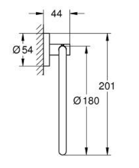 Grohe Essentials Towel Ring - 40365001