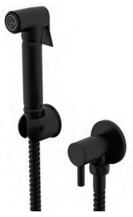 Orca Black Round Douche Diverter Kit - TIS0223