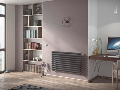 Eucotherm Nova Single Horizontal 584 H X 1000 W In Textured Matt Anthracite