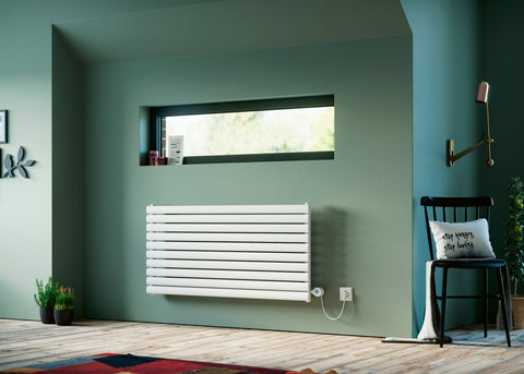 Eucotherm Nova Horizontal Electro 584 H X 1200 W In White