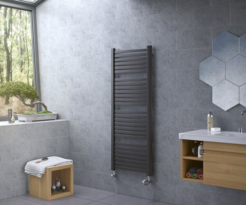 Eucotherm Fino Anthracite Towel Radiator 1395 H X 580 W - EFI1395580A