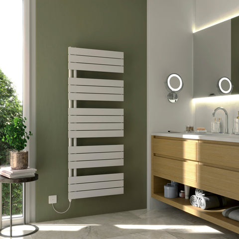 Eucotherm Mars Trium Towel Radiator Vertical 1495 H X 600 W In White