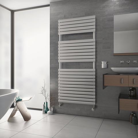 Eucotherm Nova Primus White Towel Radiator 1164 H X 600 W - ENES1164600W