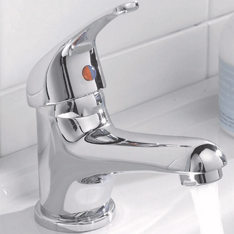 The Bathroom Accessory Company Mono Basin Mixer with Sprung Waste - TBAC2005