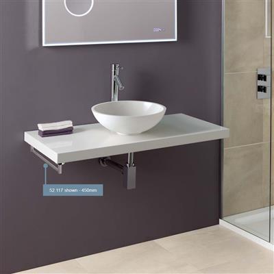 Eastbrook Salerno Single Towel Rail 550mm Chrome - 52.118