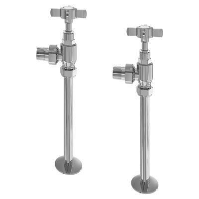 Eastbrook Angle Traditional Valves (pair) with Tails Chrome - 54.0001