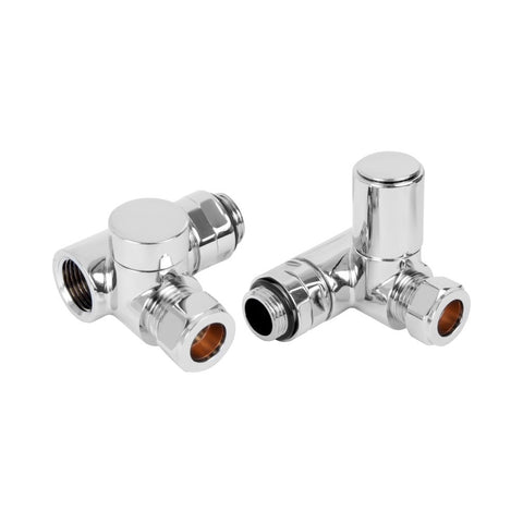 Dual Fuel Corner Valves for Elements Chrome - 69052