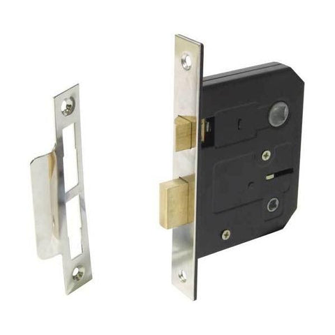 Mortice Bathroom Lock, Brass Plated 47/66mm - 911.02.305