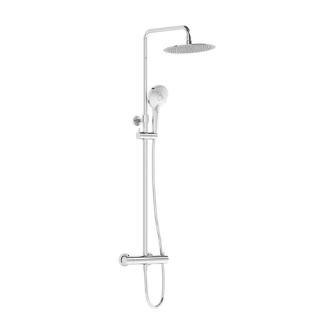 VitrA Aquaheat Bliss 250 Thermostatic Shower Column in Chrome