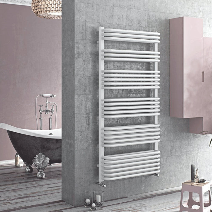 Eucotherm Magnus White Towel Radiator 870 H X 532 W - EMAG870532W