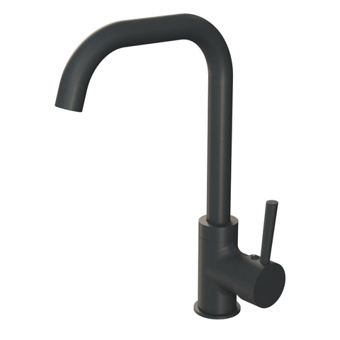 Single Lever Kitchen Sink Mixer Tap - Black - KTA021