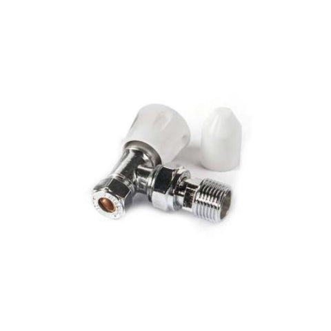 Style 10mm Angled LS/WH Radiator Valve - LSWHSA10