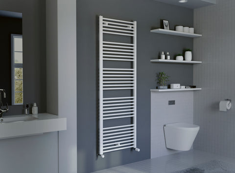 Eucotherm Primo Towel Radiator Vertical 1140 H X 600 W In White