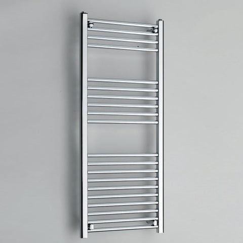 Kartell Chrome 1200mm x 400mm Straight 22mm Towel Rail - STR412C