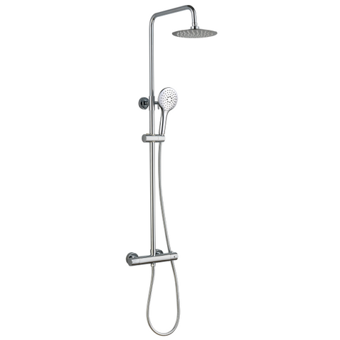 Menai Premium Round Thermostatic Overhead Shower Kit - TIS0002