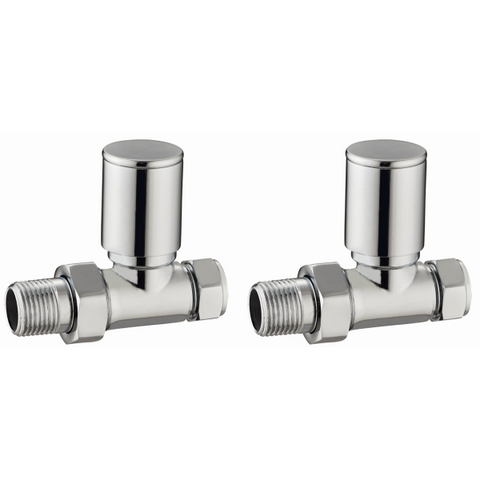 Modern Straight Towel Rail Valves - TIS0095