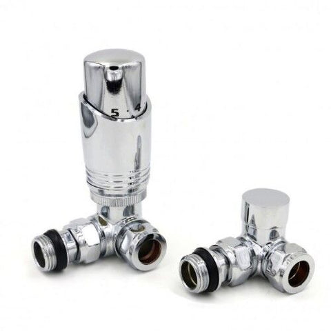 Eucotherm Deluxe TRV Valves Corner (Chrome) - TRVCCH