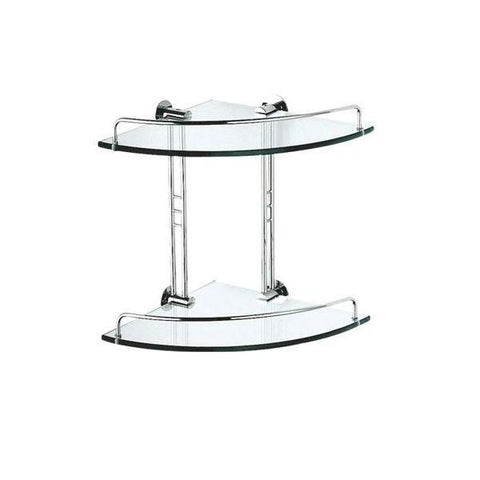 Double Glass Corner Shelf - PSP612