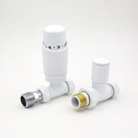 Eucotherm Deluxe TRV Valves Straight (White) - TRVSWH